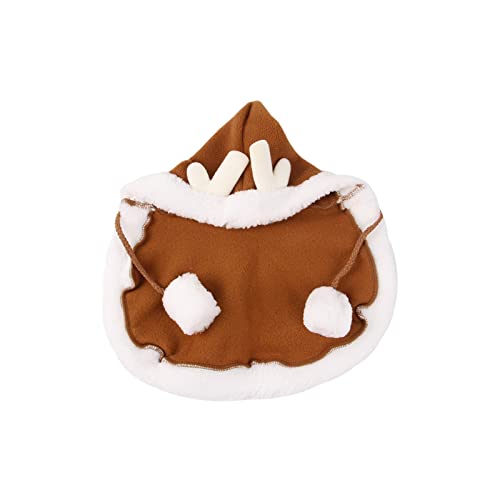 JSZDFSV Haustierumhang Hunde Weihnachtskostüm Weiche Dicke Umhänge Kleidung Lustiges Haustierkleid Urlaub Cosplay Party von JSZDFSV