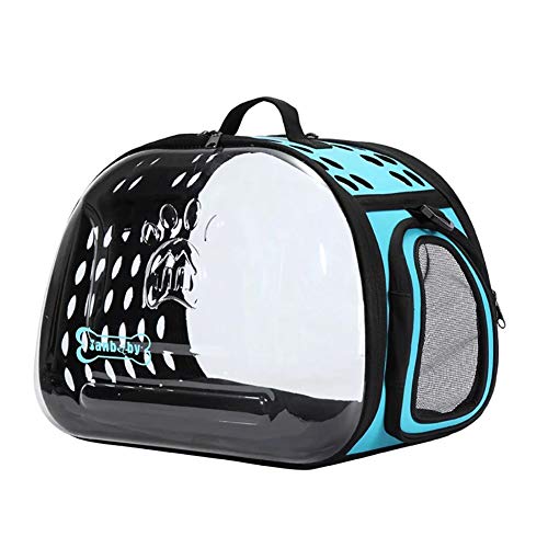 Tasche für Haustiere, transparente Tasche für Katzen, Umhängetasche, für Ausflüge für Welpen, Katzentasche mit Raumkapsel (Farbe: C, Größe: M) von JTFXY