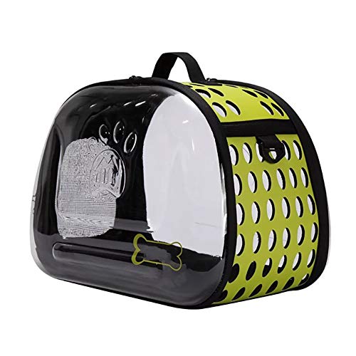 Tasche für Haustiere, transparente Tasche für Katzen, Umhängetasche, für Ausflüge für Welpen, Katzentasche mit Raumkapsel (Farbe: C, Größe: M) von JTFXY