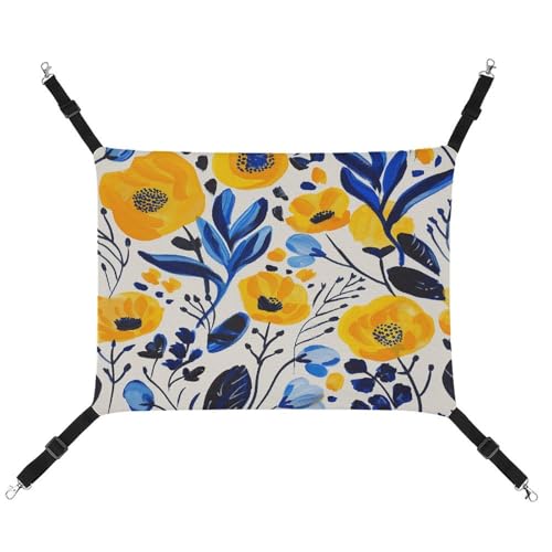 JTKBNVM Gelbe und blaue Blumen Katzenhängematte Haustierhängematte Frettchen Hängematte Katzenhängematte für große Katzen Hamster Hängematte Weiches Hängebett Katzenhängematte Hängematte Bett JTKBNVM Gelbe und blaue Blumen Katzenhängematte Haustierhängematte Frettchen Hängematte Katzenhängematte für große Katzen Hamster Hängematte Weiches Hängebett Katzenhängematte Hängematte Bett von JTKBNVM