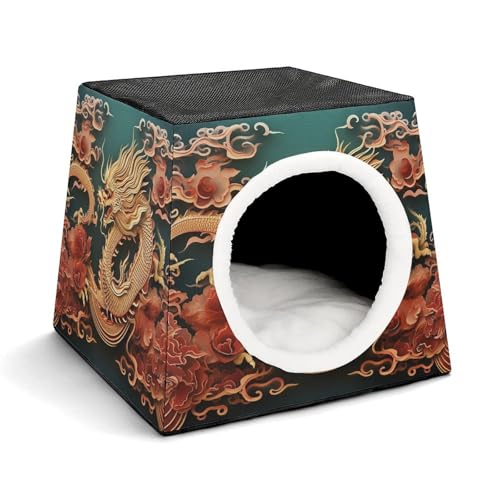 Capsule Pet Waterloo, Drache, chinesischer Hintergrund, bedruckt, faltbar, Hundehaus, Katzenhöhle, weiches Kätzchenbett, warmes Kaninchennest, Chinchillas, Versteck für kleine und mittelgroße Tiere Capsule Pet Waterloo, Drache, chinesischer Hintergrund, bedruckt, faltbar, Hundehaus, Katzenhöhle, weiches Kätzchenbett, warmes Kaninchennest, Chinchillas, Versteck für kleine und mittelgroße Tiere von JTKLQBN