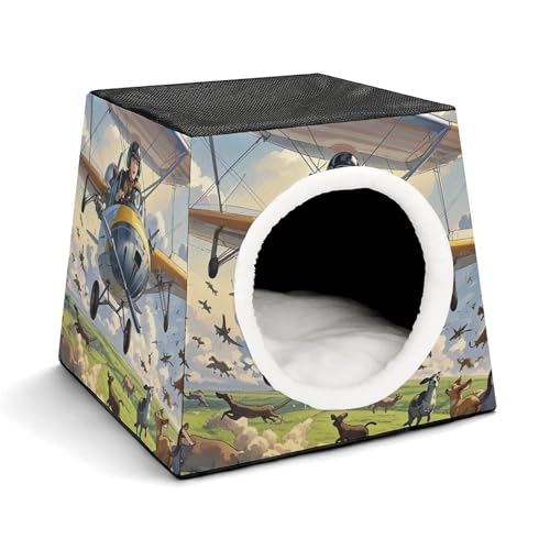 Capsule Pet Waterloo, Flugzeuge, Fliegentiere, Lauf, bedruckt, faltbar, Hundehaus, Katzenhöhle, weiches Kätzchenbett, warmes Kaninchennest, Chinchillas, Versteck für kleine und mittelgroße Tiere Capsule Pet Waterloo, Flugzeuge, Fliegentiere, Lauf, bedruckt, faltbar, Hundehaus, Katzenhöhle, weiches Kätzchenbett, warmes Kaninchennest, Chinchillas, Versteck für kleine und mittelgroße Tiere von JTKLQBN