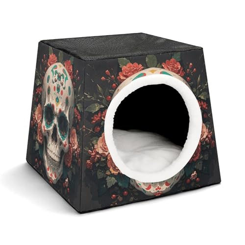 Capsule Pet Waterloo Amazing Skull and Bones Printed Foldable Dog House Cat Cave Soft Kitten Bed Warm Rabbit Nest Chinchillas Hideout for Indoor Small and Medium Animal Capsule Pet Waterloo Amazing Skull and Bones Printed Foldable Dog House Cat Cave Soft Kitten Bed Warm Rabbit Nest Chinchillas Hideout for Indoor Small and Medium Animal von JTKLQBN