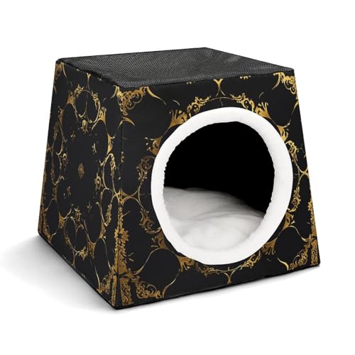 Capsule Pet Waterloo Black and Gold Background Printed Foldable Dog House Cat Cave Soft Kitten Bed Warm Rabbit Nest Chinchillas Hideout for Indoor Small and Medium Animal Capsule Pet Waterloo Black and Gold Background Printed Foldable Dog House Cat Cave Soft Kitten Bed Warm Rabbit Nest Chinchillas Hideout for Indoor Small and Medium Animal von JTKLQBN