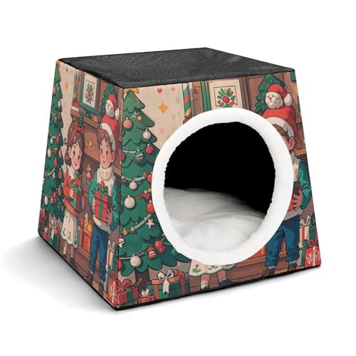 Capsule Pet Waterloo Children of Christmas Printed Foldable Dog House Cat Cave Soft Kitten Bed Warm Rabbit Nest Chinchillas Hideout for Indoor Small and Medium Animal Capsule Pet Waterloo Children of Christmas Printed Foldable Dog House Cat Cave Soft Kitten Bed Warm Rabbit Nest Chinchillas Hideout for Indoor Small and Medium Animal von JTKLQBN