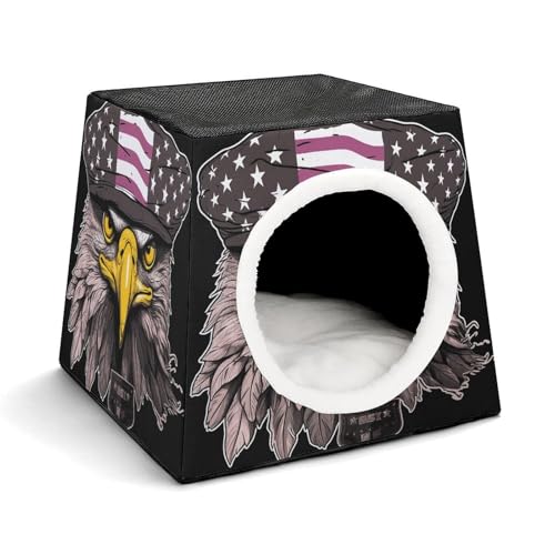 Capsule Pet Waterloo Cool Adler Printed Foldable Dog House Cat Cave Soft Kitten Bed Warm Rabbit Nest Chinchillas Hideout for Indoor Small and Medium Animal Capsule Pet Waterloo Cool Adler Printed Foldable Dog House Cat Cave Soft Kitten Bed Warm Rabbit Nest Chinchillas Hideout for Indoor Small and Medium Animal von JTKLQBN