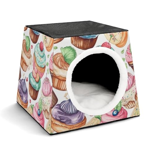 Capsule Pet Waterloo Cupcakes, Donuts, Muffins, Zucker, bedruckt, faltbar, Hundehaus, Katzenhöhle, weiches Kätzchenbett, warmes Kaninchennest, Chinchillas, Versteck für kleine und mittelgroße Tiere Capsule Pet Waterloo Cupcakes, Donuts, Muffins, Zucker, bedruckt, faltbar, Hundehaus, Katzenhöhle, weiches Kätzchenbett, warmes Kaninchennest, Chinchillas, Versteck für kleine und mittelgroße Tiere von JTKLQBN