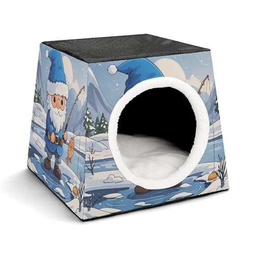 Capsule Pet Waterloo Fishing by The River Printed Foldable Dog House Cat Cave Soft Kitten Bed Warm Rabbit Nest Chinchillas Hideout for Indoor Small and Medium Animal Capsule Pet Waterloo Fishing by The River Printed Foldable Dog House Cat Cave Soft Kitten Bed Warm Rabbit Nest Chinchillas Hideout for Indoor Small and Medium Animal von JTKLQBN