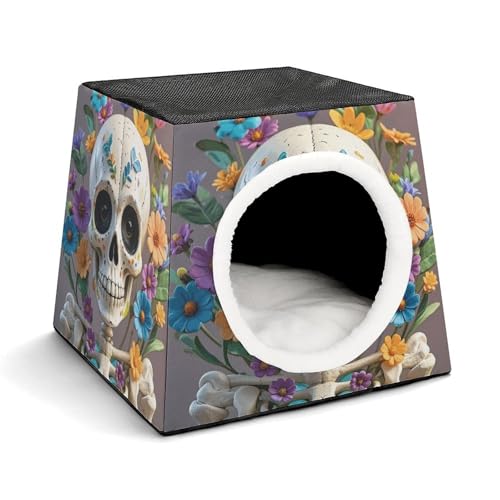 Capsule Pet Waterloo Ghost Printed Foldable Dog House Cat Cave Soft Kitten Bed Warm Rabbit Nest Chinchillas Hideout for Indoor Small and Medium Animal Capsule Pet Waterloo Ghost Printed Foldable Dog House Cat Cave Soft Kitten Bed Warm Rabbit Nest Chinchillas Hideout for Indoor Small and Medium Animal von JTKLQBN