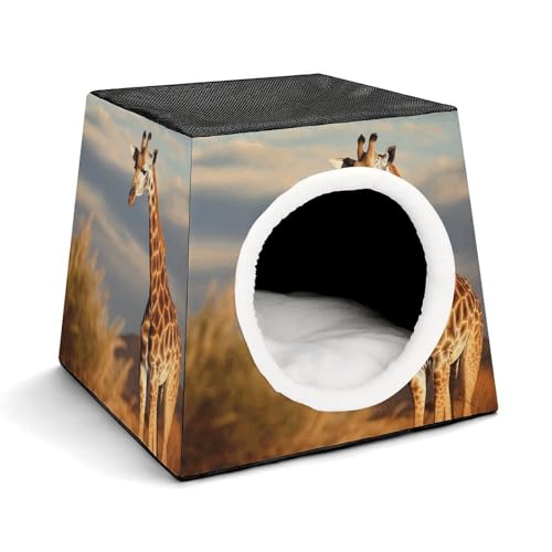 Capsule Pet Waterloo Giraffe Animals of Africa Printed Foldable Dog House Cat Cave Soft Kitten Bed Warm Rabbit Nest Chinchillas Hideout for Indoor Small and Medium Animal Capsule Pet Waterloo Giraffe Animals of Africa Printed Foldable Dog House Cat Cave Soft Kitten Bed Warm Rabbit Nest Chinchillas Hideout for Indoor Small and Medium Animal von JTKLQBN