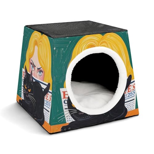 Capsule Pet Waterloo Gruselige Frau, bedruckt, faltbar, Hundehaus, Katzenhöhle, weiches Kätzchenbett, warmes Kaninchennest, Chinchillas, Versteck für kleine und mittelgroße Tiere Capsule Pet Waterloo Gruselige Frau, bedruckt, faltbar, Hundehaus, Katzenhöhle, weiches Kätzchenbett, warmes Kaninchennest, Chinchillas, Versteck für kleine und mittelgroße Tiere von JTKLQBN