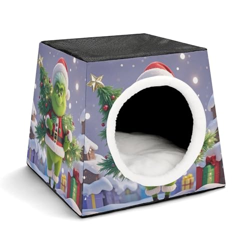 Capsule Pet Waterloo Holiday Printed Foldable Dog House Cat Cave Soft Kitten Bed Warm Rabbit Nest Chinchillas Hideout for Indoor Small and Medium Animal Capsule Pet Waterloo Holiday Printed Foldable Dog House Cat Cave Soft Kitten Bed Warm Rabbit Nest Chinchillas Hideout for Indoor Small and Medium Animal von JTKLQBN