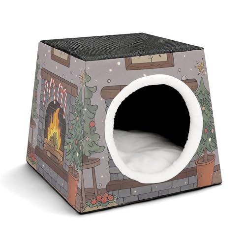 Capsule Pet Waterloo Kamin Candy Printed Foldable Dog House Cat Cave Soft Kitten Bed Warm Rabbit Nest Chinchillas Hideout for Indoor Small and Medium Animal Capsule Pet Waterloo Kamin Candy Printed Foldable Dog House Cat Cave Soft Kitten Bed Warm Rabbit Nest Chinchillas Hideout for Indoor Small and Medium Animal von JTKLQBN