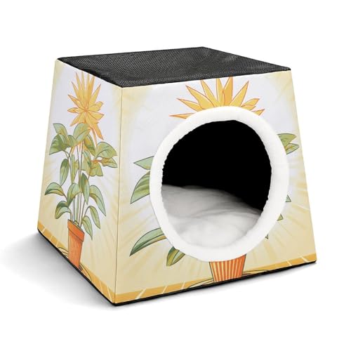 Capsule Pet Waterloo Light Plants Printed Foldable Dog House Cat Cave Soft Kitten Bed Warm Rabbit Nest Chinchillas Hideout for Indoor Small and Medium Animal Capsule Pet Waterloo Light Plants Printed Foldable Dog House Cat Cave Soft Kitten Bed Warm Rabbit Nest Chinchillas Hideout for Indoor Small and Medium Animal von JTKLQBN