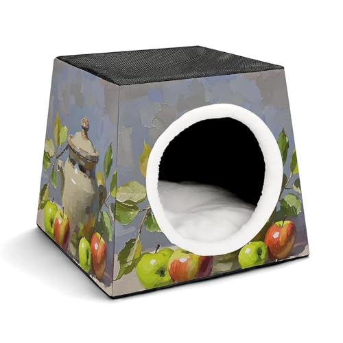Capsule Pet Waterloo Obst- und Topf, bedruckt, faltbar, Hundehaus, Katzenhöhle, weiches Kätzchenbett, warmes Kaninchennest, Chinchillas, Versteck für kleine und mittelgroße Tiere Capsule Pet Waterloo Obst- und Topf, bedruckt, faltbar, Hundehaus, Katzenhöhle, weiches Kätzchenbett, warmes Kaninchennest, Chinchillas, Versteck für kleine und mittelgroße Tiere von JTKLQBN