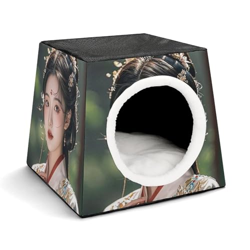 Capsule Pet Waterloo Orientalische Fee bedruckte faltbare Hundehütte Katzenhöhle weiches Kätzchenbett warmes Kaninchennest Chinchillas Versteck für kleine und mittelgroße Tiere im Innenbereich Capsule Pet Waterloo Orientalische Fee bedruckte faltbare Hundehütte Katzenhöhle weiches Kätzchenbett warmes Kaninchennest Chinchillas Versteck für kleine und mittelgroße Tiere im Innenbereich von JTKLQBN