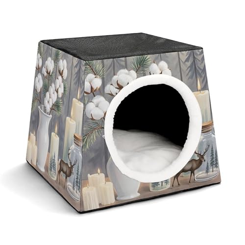 Capsule Pet Waterloo Pine Tree Candles Printed Foldable Dog House Cat Cave Soft Kitten Bed Warm Rabbit Nest Chinchillas Hideout for Indoor Small and Medium Animal Capsule Pet Waterloo Pine Tree Candles Printed Foldable Dog House Cat Cave Soft Kitten Bed Warm Rabbit Nest Chinchillas Hideout for Indoor Small and Medium Animal von JTKLQBN