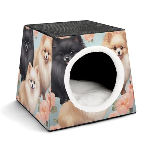 Capsule Pet Waterloo Pomeranians Pattern Printed Foldable Dog House Cat Cave Soft Kitten Bed Warm Rabbit Nest Chinchillas Hideout for Indoor Small and Medium Animal Capsule Pet Waterloo Pomeranians Pattern Printed Foldable Dog House Cat Cave Soft Kitten Bed Warm Rabbit Nest Chinchillas Hideout for Indoor Small and Medium Animal von JTKLQBN