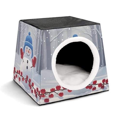 Capsule Pet Waterloo Protect The Snowman Printed Foldable Dog House Cat Cave Soft Kitten Bed Warm Rabbit Nest Chinchillas Hideout for Indoor Small and Medium Animal Capsule Pet Waterloo Protect The Snowman Printed Foldable Dog House Cat Cave Soft Kitten Bed Warm Rabbit Nest Chinchillas Hideout for Indoor Small and Medium Animal von JTKLQBN