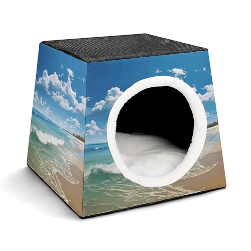 Capsule Pet Waterloo Sandy Beach Printed Foldable Dog House Cat Cave Soft Kitten Bed Warm Rabbit Nest Chinchillas Hideout for Indoor Small and Medium Animal Capsule Pet Waterloo Sandy Beach Printed Foldable Dog House Cat Cave Soft Kitten Bed Warm Rabbit Nest Chinchillas Hideout for Indoor Small and Medium Animal von JTKLQBN