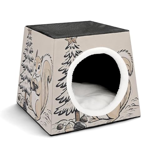 Capsule Pet Waterloo Schöne Eichhörnchen Bedruckte Faltbare Hundehütte Katzenhöhle Weiches Kätzchenbett Warmes Kaninchennest Chinchillas Versteck für kleine und mittelgroße Tiere im Innenbereich Capsule Pet Waterloo Schöne Eichhörnchen Bedruckte Faltbare Hundehütte Katzenhöhle Weiches Kätzchenbett Warmes Kaninchennest Chinchillas Versteck für kleine und mittelgroße Tiere im Innenbereich von JTKLQBN