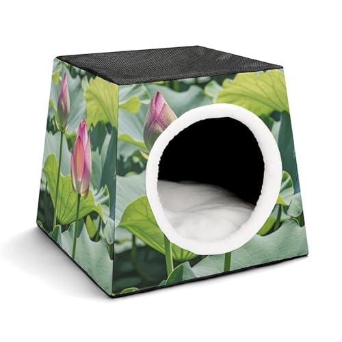 Capsule Pet Waterloo Schöne Lotusblumen Bedruckte Faltbare Hundehütte Katzenhöhle Weiches Kätzchenbett Warmes Kaninchennest Chinchillas Versteck für kleine und mittelgroße Tiere im Innenbereich Capsule Pet Waterloo Schöne Lotusblumen Bedruckte Faltbare Hundehütte Katzenhöhle Weiches Kätzchenbett Warmes Kaninchennest Chinchillas Versteck für kleine und mittelgroße Tiere im Innenbereich von JTKLQBN