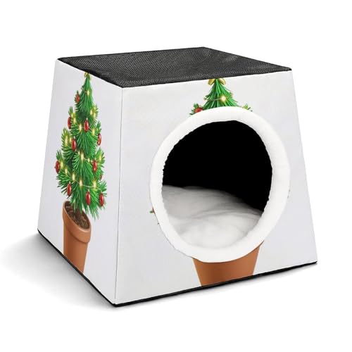Capsule Pet Waterloo Topf-Weihnachtsbaum, bedruckt, faltbar, Hundehaus, Katzenhöhle, weiches Kätzchenbett, warmes Kaninchennest, Chinchillas, Versteck für kleine und mittelgroße Tiere Capsule Pet Waterloo Topf-Weihnachtsbaum, bedruckt, faltbar, Hundehaus, Katzenhöhle, weiches Kätzchenbett, warmes Kaninchennest, Chinchillas, Versteck für kleine und mittelgroße Tiere von JTKLQBN