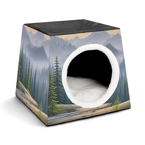 Capsule Pet Waterloo Wushan Pine Tree Printed Foldable Dog House Cat Cave Soft Kitten Bed Warm Rabbit Nest Chinchillas Hideout for Indoor Small and Medium Animal Capsule Pet Waterloo Wushan Pine Tree Printed Foldable Dog House Cat Cave Soft Kitten Bed Warm Rabbit Nest Chinchillas Hideout for Indoor Small and Medium Animal von JTKLQBN