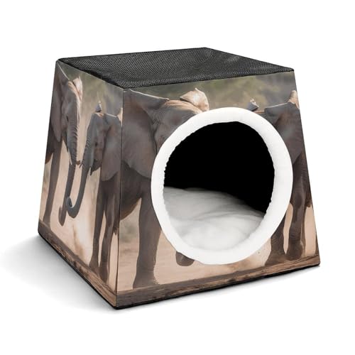 Capsule Pet Waterloo Zwei Elefanten Spielen Bedrucktes Faltbares Hundehaus Katzenhöhle Weiches Kätzchenbett Warmes Kaninchennest Chinchillas Versteck für kleine und mittelgroße Tiere im Innenbereich Capsule Pet Waterloo Zwei Elefanten Spielen Bedrucktes Faltbares Hundehaus Katzenhöhle Weiches Kätzchenbett Warmes Kaninchennest Chinchillas Versteck für kleine und mittelgroße Tiere im Innenbereich von JTKLQBN
