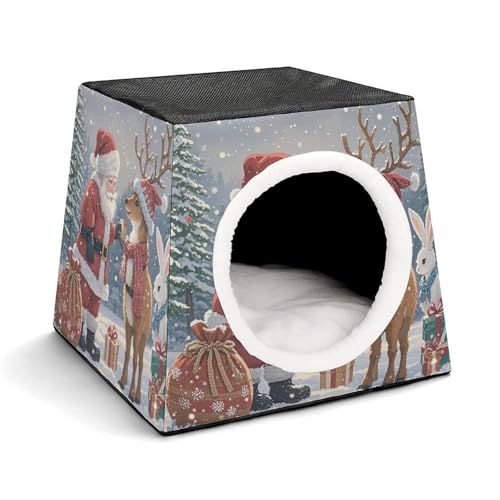 Capsule Pet Waterloo für Elch, bedruckt, faltbar, Hundehaus, Katzenhöhle, weiches Kätzchenbett, warmes Kaninchennest, Chinchillas, Versteck für kleine und mittelgroße Tiere Capsule Pet Waterloo für Elch, bedruckt, faltbar, Hundehaus, Katzenhöhle, weiches Kätzchenbett, warmes Kaninchennest, Chinchillas, Versteck für kleine und mittelgroße Tiere von JTKLQBN