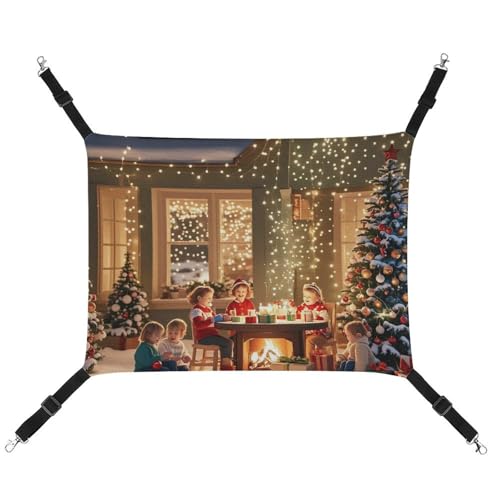 JTKLQBN Hängende Haustier-Hängematte, 42 x 33 cm. Der Tisch ist gefüllt mit Geschenken, bedrucktes Bett, weiche Haustiermatte mit verstellbaren Riemen, atmungsaktive Hängematte für Katzen, Frettchen, JTKLQBN Hängende Haustier-Hängematte, 42 x 33 cm. Der Tisch ist gefüllt mit Geschenken, bedrucktes Bett, weiche Haustiermatte mit verstellbaren Riemen, atmungsaktive Hängematte für Katzen, Frettchen, von JTKLQBN