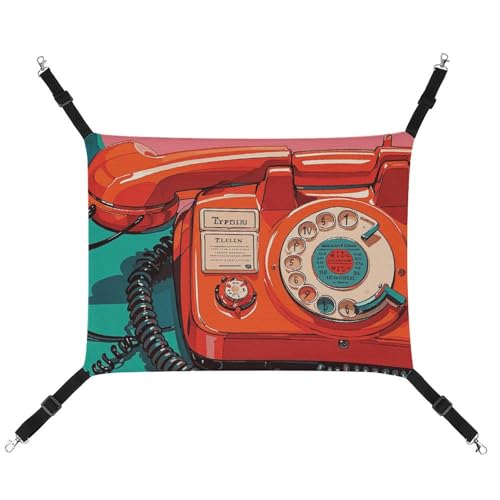 JTKLQBN Hängende Haustier-Hängematte, England, Großbritannien, Retro, London, Telefone, bedrucktes Bett, weiche Haustiermatte mit verstellbaren Riemen, atmungsaktive Hängematte für Katzen, Frettchen, JTKLQBN Hängende Haustier-Hängematte, England, Großbritannien, Retro, London, Telefone, bedrucktes Bett, weiche Haustiermatte mit verstellbaren Riemen, atmungsaktive Hängematte für Katzen, Frettchen, von JTKLQBN
