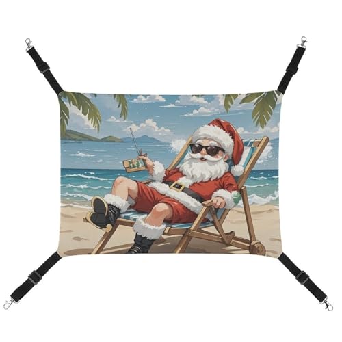 JTKLQBN Hängende Haustier-Hängematte, kurzfristig, bedruckt, weiche Haustiermatte mit verstellbaren Riemen, atmungsaktive Hängematte für Katzen, Frettchen, kleine Hunde, Kaninchen, 42 x 33 cm von JTKLQBN