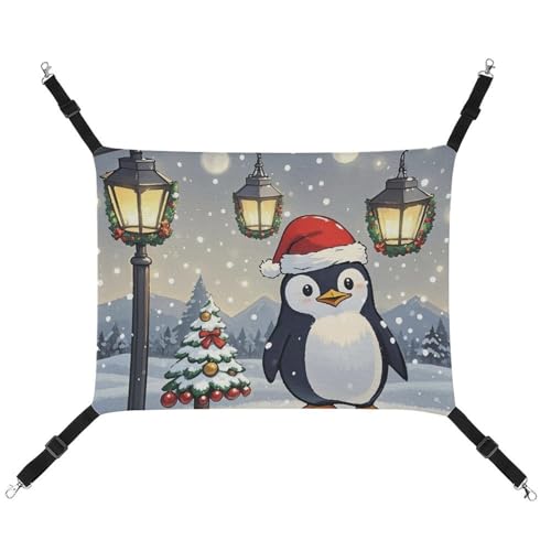 JTKLQBN Hängende Haustier-Hängematte, schöne Pinguine, bedrucktes Bett, weiche Haustiermatte mit verstellbaren Riemen, atmungsaktive Hängematte für Katzen, Frettchen, kleine Hunde, Kaninchen, 42 x 33 JTKLQBN Hängende Haustier-Hängematte, schöne Pinguine, bedrucktes Bett, weiche Haustiermatte mit verstellbaren Riemen, atmungsaktive Hängematte für Katzen, Frettchen, kleine Hunde, Kaninchen, 42 x 33 von JTKLQBN