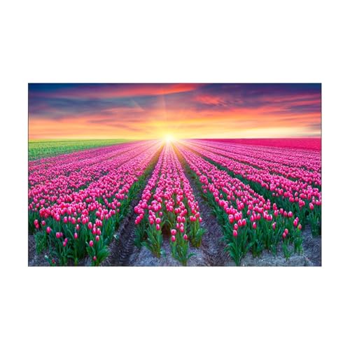 JTKSSCS Aquarium RüCkwand 3D-Effekt Tulpen-Aquarium-Aufkleber, Hintergrund, Poster, selbstklebend, for Aquarium, Tapeten, Hintergrund(50x100cm) von JTKSSCS