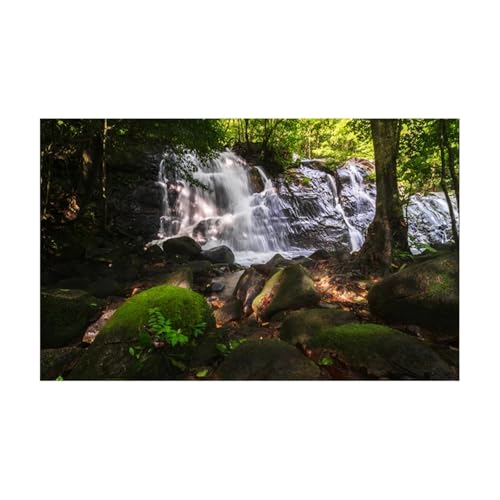 JTKSSCS Aquarium RüCkwand Aquarium-Hintergrundaufkleber, Bergbach-Dekoration, Poster, Fischtank-Dekoration, Selbstklebende Tapete(50x80cm) von JTKSSCS