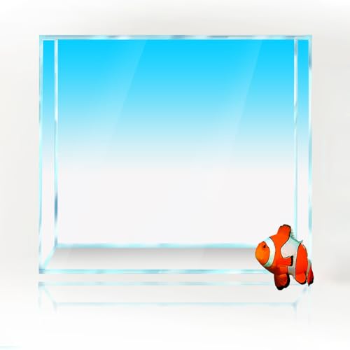 JTKSSCS Aquarium RüCkwand Fisch Tank Hintergrund Gradienten Einfache Druck Tapete Aquarium Hintergrund Dekorationen(Blue,60x240cm) von JTKSSCS