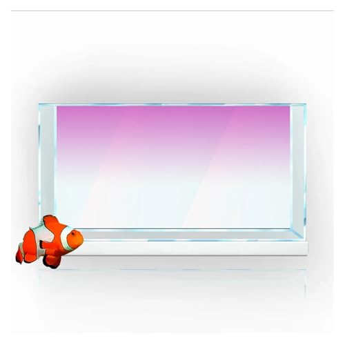 JTKSSCS Aquarium RüCkwand Fisch Tank Hintergrund Gradienten Einfache Druck Tapete Aquarium Hintergrund Dekorationen(Pink,60x180cm) von JTKSSCS