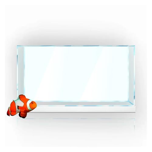 JTKSSCS Aquarium RüCkwand Fisch Tank Hintergrund Gradienten Einfache Druck Tapete Aquarium Hintergrund Dekorationen(White,60x240cm) von JTKSSCS