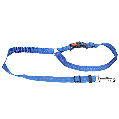 Haustier Verstellbare Kopfstütze Sicherheitsgurt Hund Nylon Reflektierende Sicherheitsgurt Gurt Auto (Blau) von JTLB
