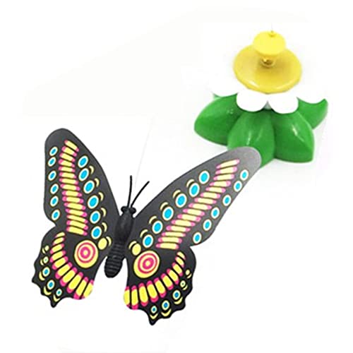 JTLB 360 Grad Drehbares Katzenspielzeug in Schmetterlings- und Blumenform, Interaktives Kätzchen-Spielspielzeug, Lustig und Sicher Hauskatzen JTLB 360 Grad Drehbares Katzenspielzeug in Schmetterlings- und Blumenform, Interaktives Kätzchen-Spielspielzeug, Lustig und Sicher Hauskatzen von JTLB