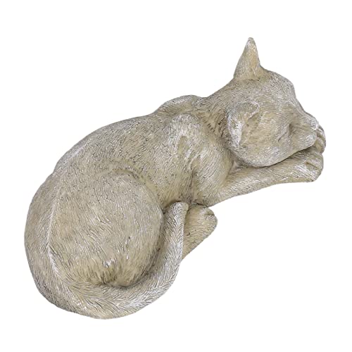 JTLB Haustier-Andenken-Grabstein, Haustier-Denkmal Im Freien für den Garten, Rasen mit Personalisierten Gravurwerkzeugen, Kunstharz-Gedenkgrabstein Zum (Dekokatze Typ A von JTLB