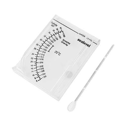 JTLB Hydrometer Salzwasser-Schwerkraft 22×10×2 Genaues Automatisches Hydrometer Salzwasser-Salzgehaltsmessgerät für Aquarien von JTLB