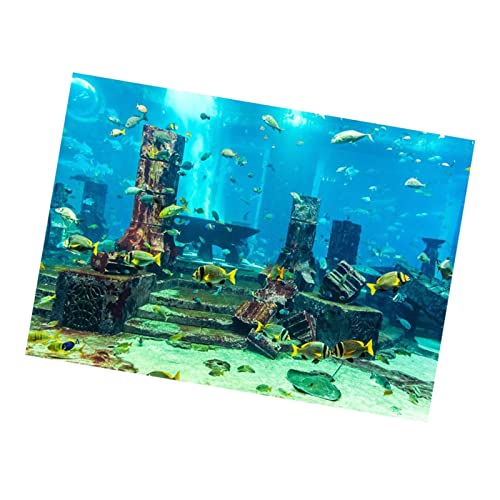 JTLB PVC Korallen Aquarium Hintergrund Unterwasser Poster Aquarium Wanddekorationen Aufkleber (61 * 30cm) von JTLB