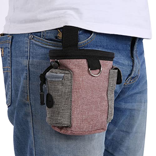 JTLB Tragbare Abnehmbare Futtertasche Hunde aus Baumwollleinen mit Verstellbarem Bund (Hell-) von JTLB
