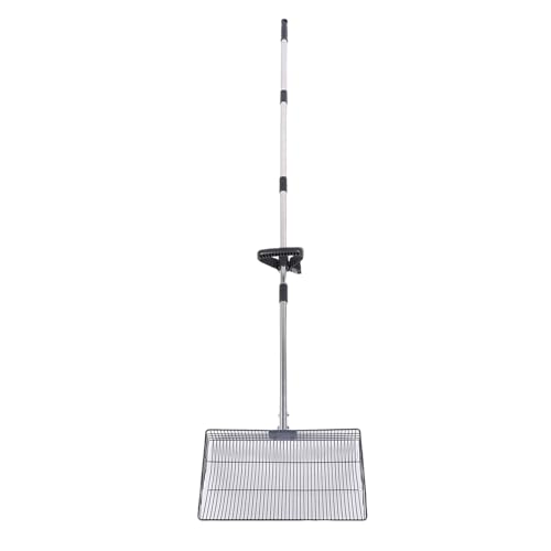 JTLB Verstellbarer Langes Griff Teleskop Edelstahl Tupferhähnchenkacke Scooper, Großer Hühnchenkotschaufel für Katze mit Edelstahl 201, PP Material JTLB Verstellbarer Langes Griff Teleskop Edelstahl Tupferhähnchenkacke Scooper, Großer Hühnchenkotschaufel für Katze mit Edelstahl 201, PP Material von JTLB