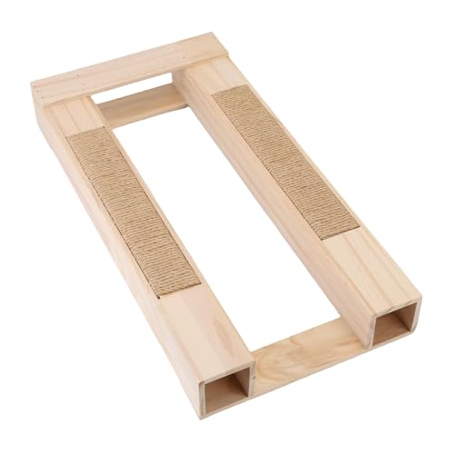 Katzen -Paarungsbank, Kiefernholz Verhindern, DASS das Kratzen von Katzen für Niedrige Fußkatze mit Erhöhtem Holzkratzer, Haustierprodukte Zubehör (Hanfseilstil) von JTLB