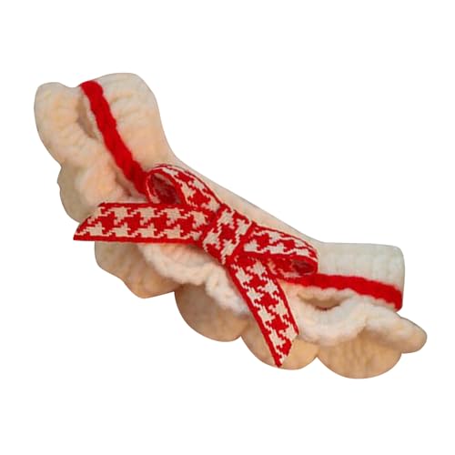 Katzenhalsband mit Schleife, Vielseitig, Exquisiter Look, Verstellbare Größe, Niedliches Kätzchenhalsband Hunde und Haustiere (L (ca. 37 x 4 cm / 14,6 x 1,6 Zoll)) von JTLB