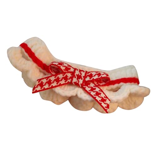 Katzenhalsband mit Schleife, Vielseitig, Exquisiter Look, Verstellbare Größe, Niedliches Kätzchenhalsband Hunde und Haustiere (S (ca. 25 x 4 cm / 9,8 x 1,6 Zoll)) von JTLB