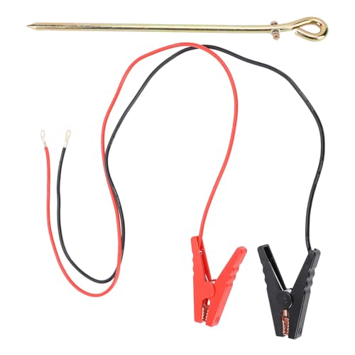 Tragbare Erdungsstange für Elektrischen Zaun, Solar -Elektrozaun Ladedraht mit Krokodilclip für Garten, Drahtlose Antenne, Satellitenantenne Tragbare Erdungsstange für Elektrischen Zaun, Solar -Elektrozaun Ladedraht mit Krokodilclip für Garten, Drahtlose Antenne, Satellitenantenne von JTLB
